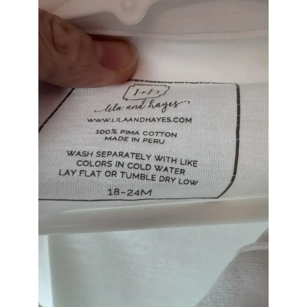 Lila & Hayes White Pima Cotton Polo Baby Boy 18-24 Months NEW